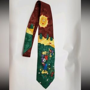 Disney Unlimited Mens Necktie Goofy Golfing Novelty vintage